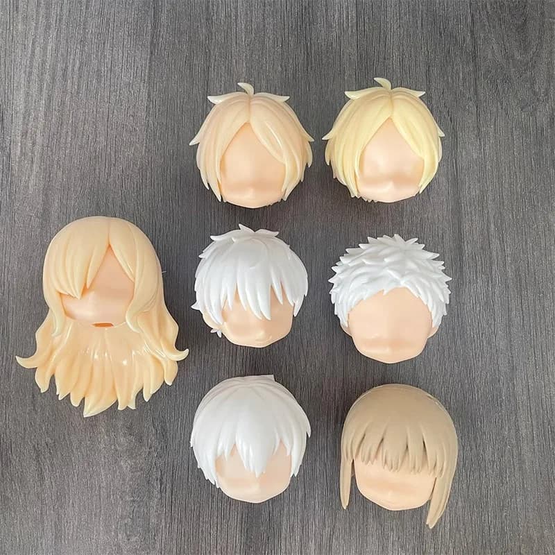 (solo capelli) GSC Clay Man Hair bianco modello OB11 accessori per bambole per capelli