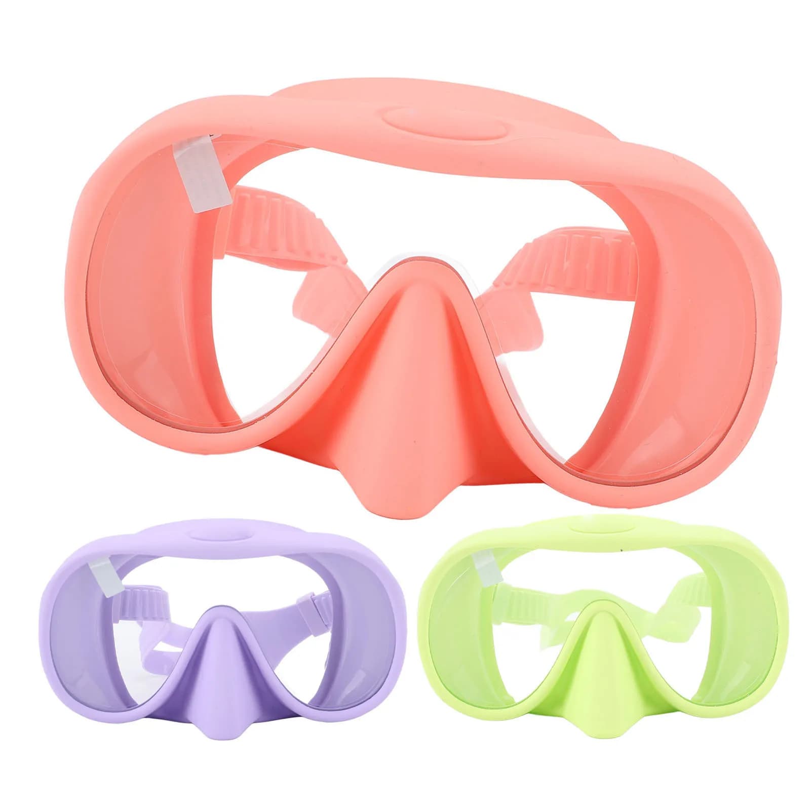 Underwater Mask Nuoto Occhialini in Silicone with Tempered Glass Panoramic HD Wide Visual for Adults and Young Anti-Apartment with Nasal Coverage