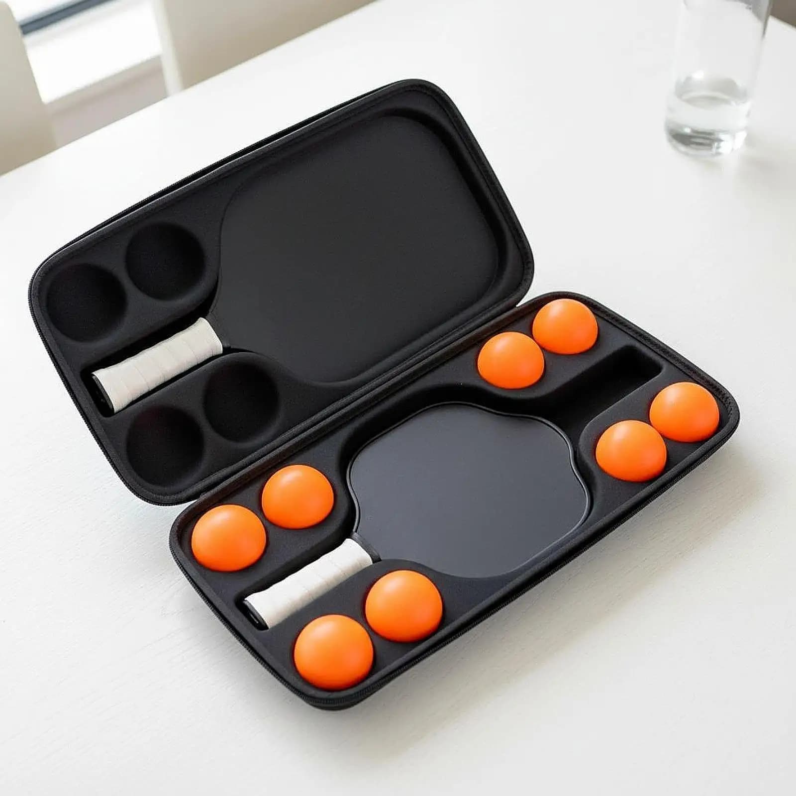 Table Tennis Racket Bag Storage EVA Waterproof Practical Training Protector Dustproof Shockproof Lightweight Pouch Hard Case