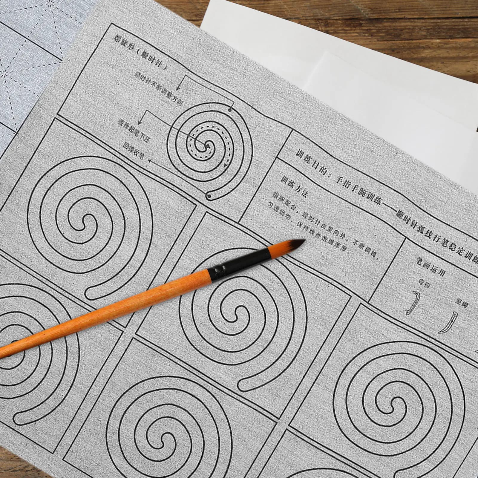 Set di Calligrafia per Principianti per Bambini, Tappetino Riutilizzabile per Disegno ad Acqua, Strumento di Allenamento per il Controllo della Penna
