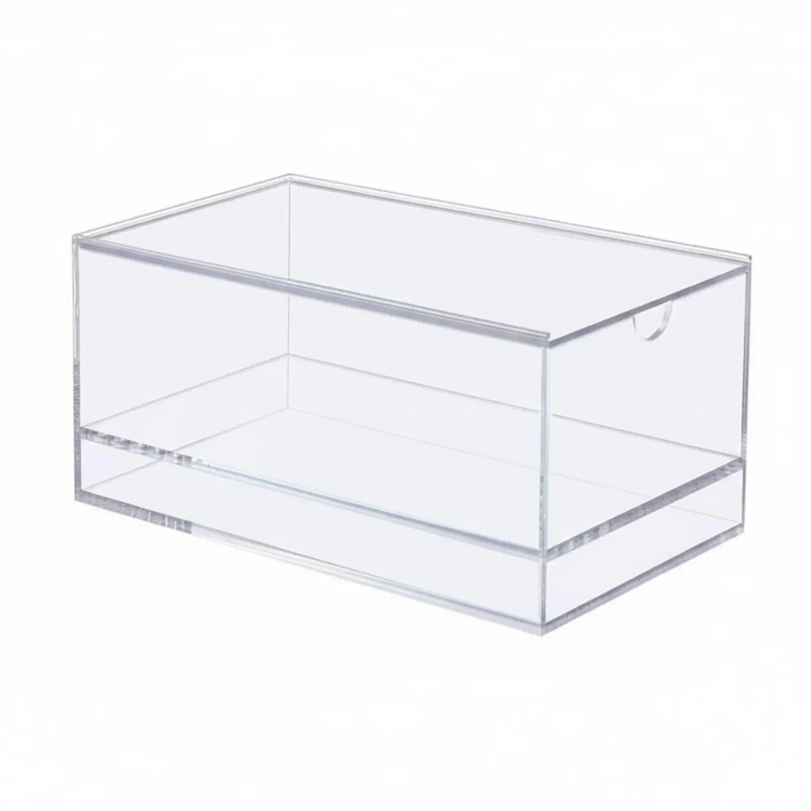 Sliding Lid Acrylic Card Case Versatile Mahjong Tile Storage Organizer Box for Board Mahjong Game