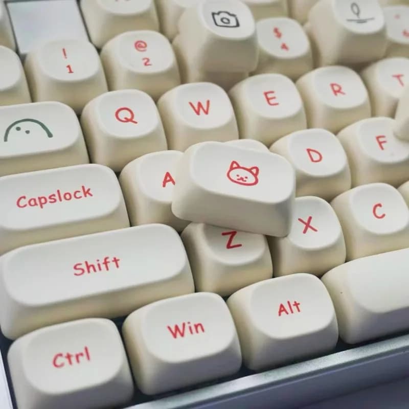 MOA Simpatici PBT Round Covers Sublimation Of Tincture Graffiti Compatible Covers 61.64.68.84.87.96.98.104.108 Mechanical Keyboard Covers
