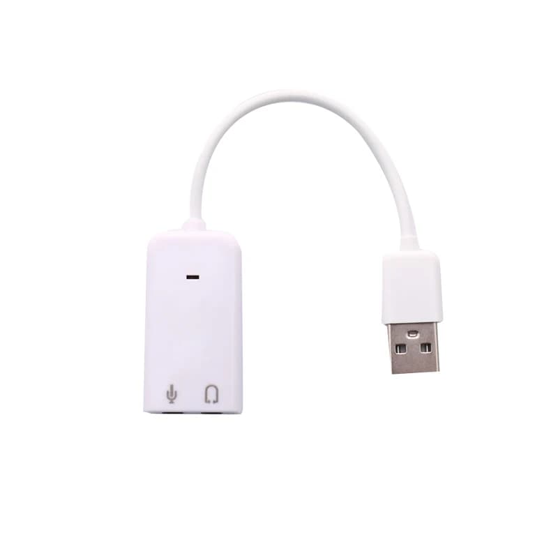Scheda audio USB Virtual 7.1 Adattatore audio USB esterno 3D USB a Jack da 3,5 mm Auricolare Microfono Scheda audio per laptop Notebook PC