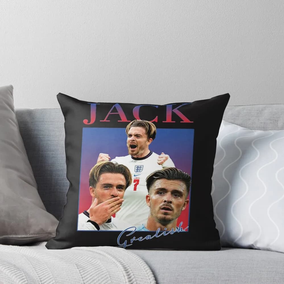 Jack Grealish Omaggio Cuscino di tiro Cuscini per divani di lusso Cuscini Fodere cuscini arredamento casa federe di lusso cuscino