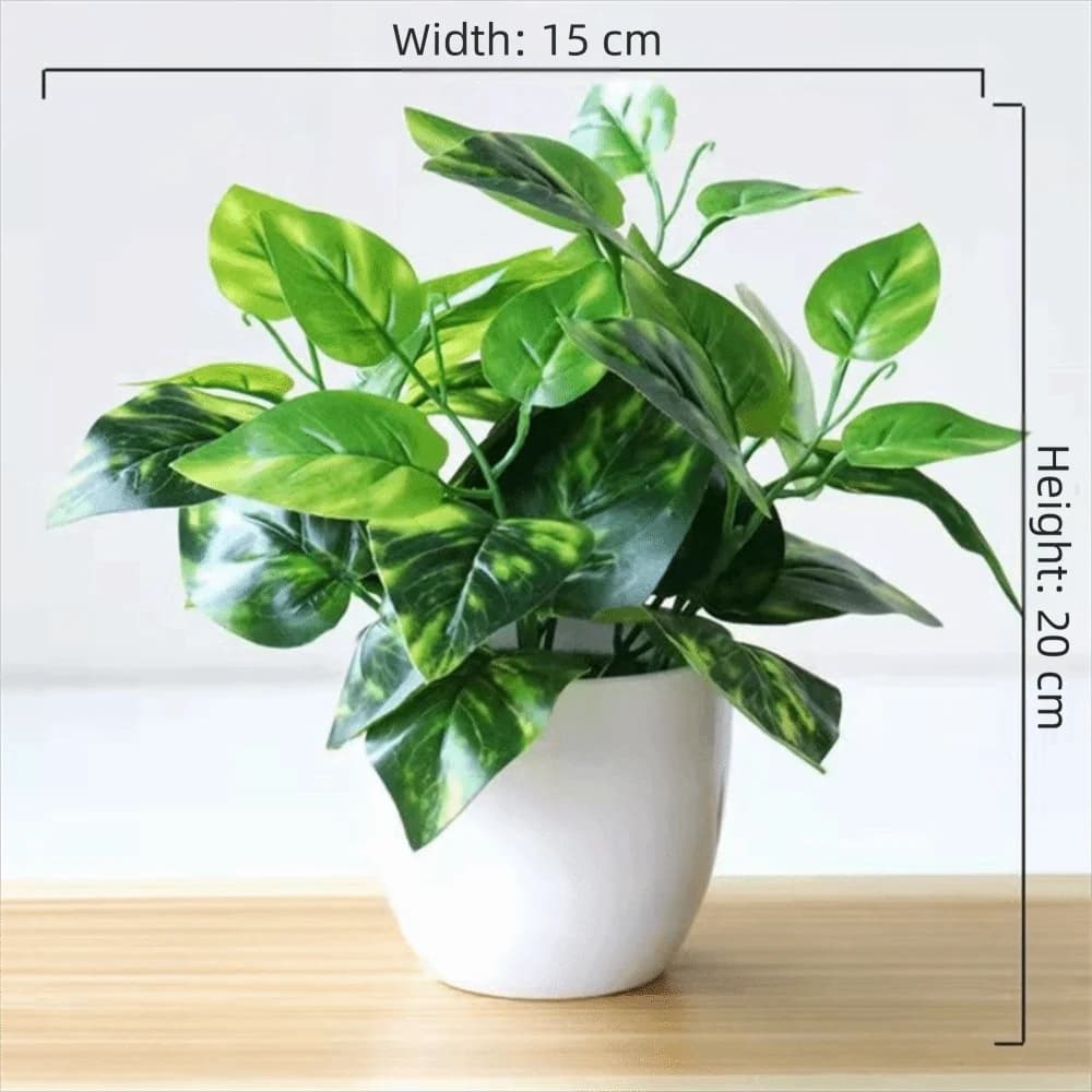 Mini Fake Potted Flowers Bonsai Table Decor Potted Ornaments False Plants Artificial Flower Home Garden Decor