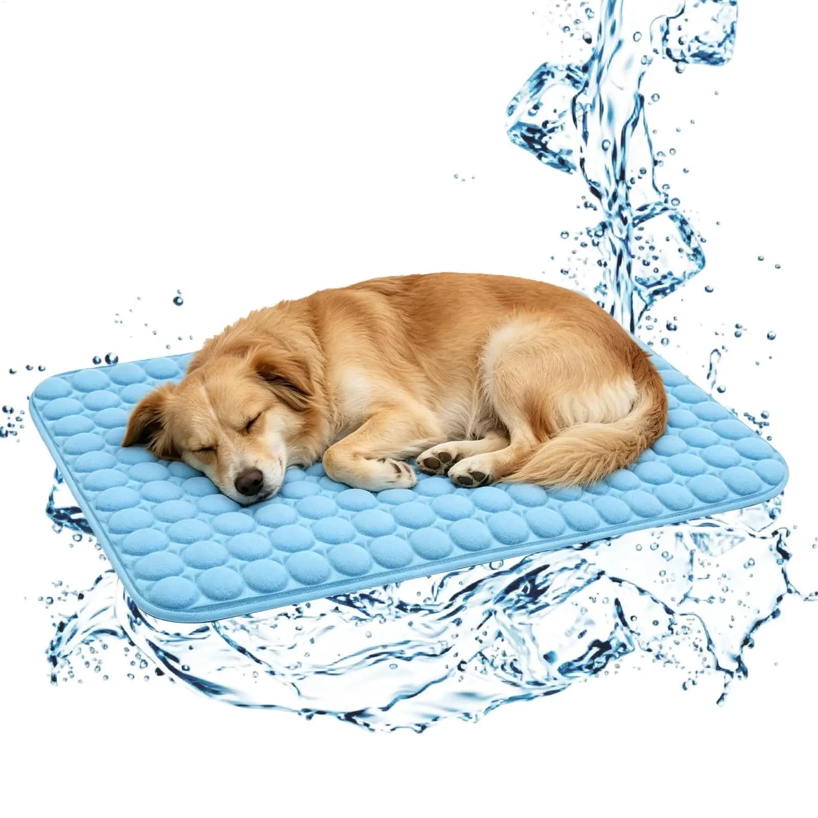 Pet Cooling Mat Breathable Resting Cover Washable Foldable Extra Large Soft Dog Cooling Pad for Small Medium Breed Kitten Crate