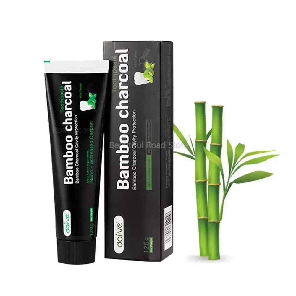 120g of black toothpaste bamboo charcoal remove toothpaste stains to whitening charcoal illuminate activated teeth care