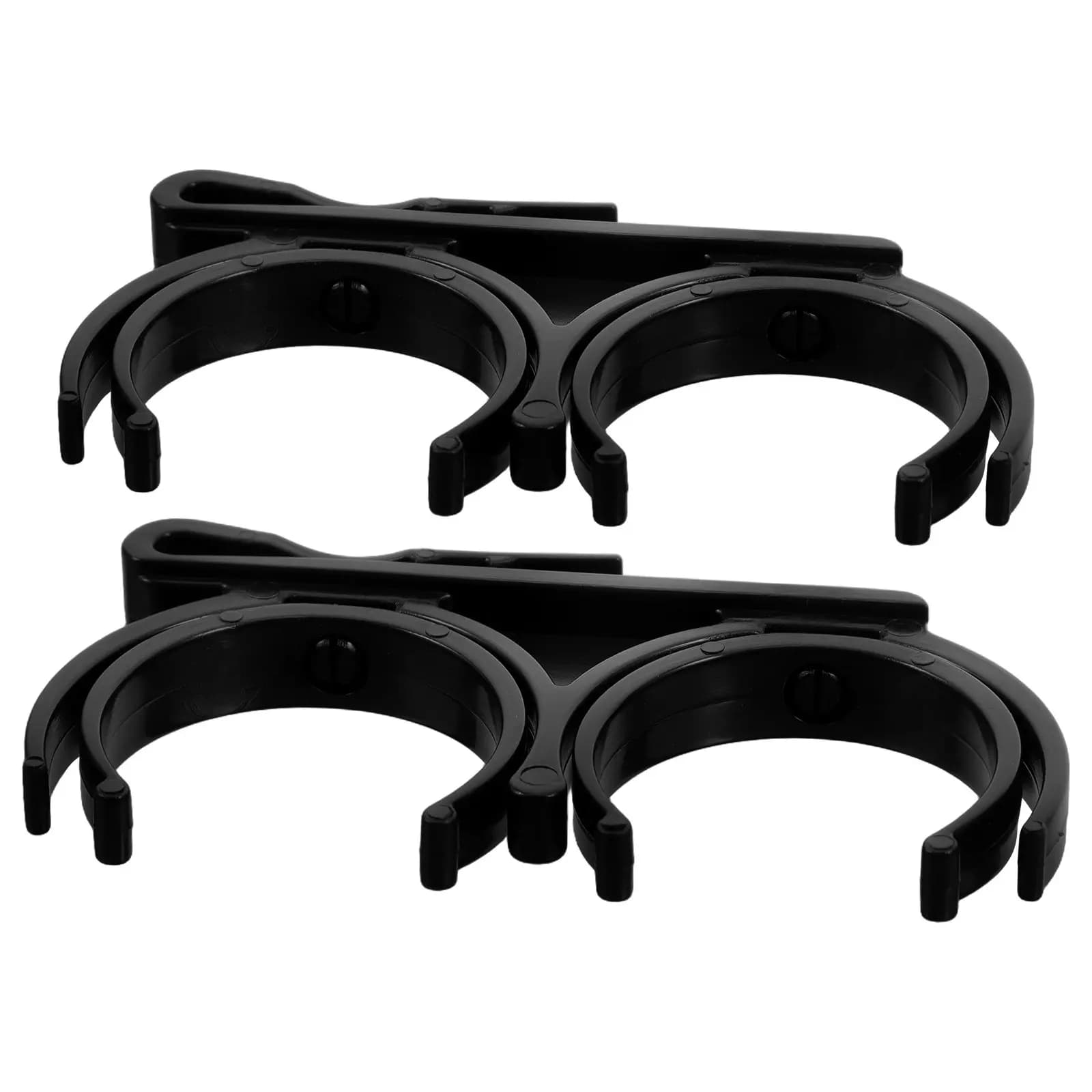 2Pcs Golf Ball Clip Foldable Rotatable Dual Ball Holder for Golf Bag Waist Belt Organizer Accessories Golfball Pickup Tool