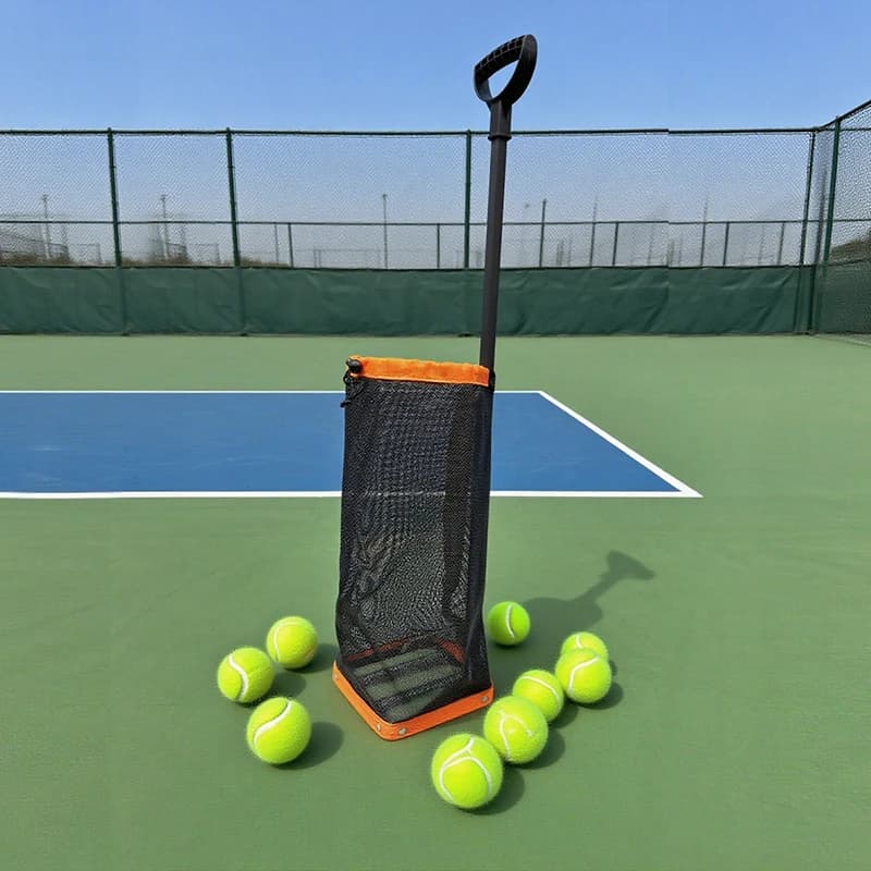 Raccoglitore di palline da ping pong portatile con apertura automatica e chiusura a rullo, raccoglitore di palline da ping pong retrattile per allenamento in plastica