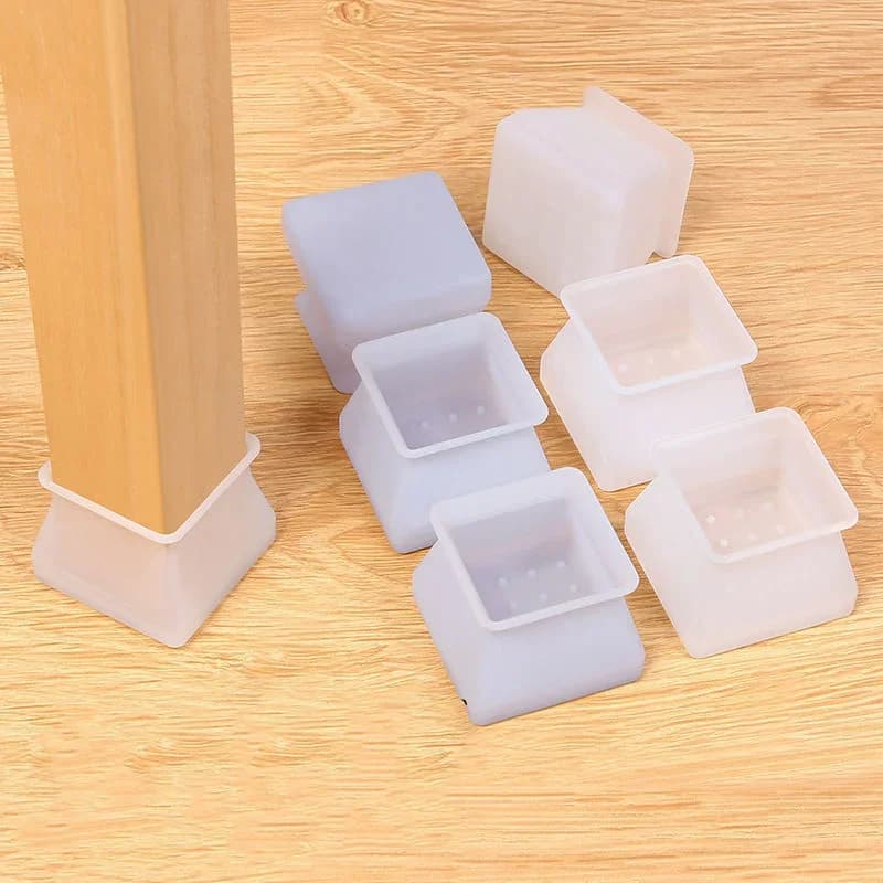 8 pezzi tavoli in silicone piedi copertura sedia tappi estremità gamba stoelpoot beschermer cuscinetti per mobili antiscivolo protezione per pavimenti in legno decorazioni per la casa