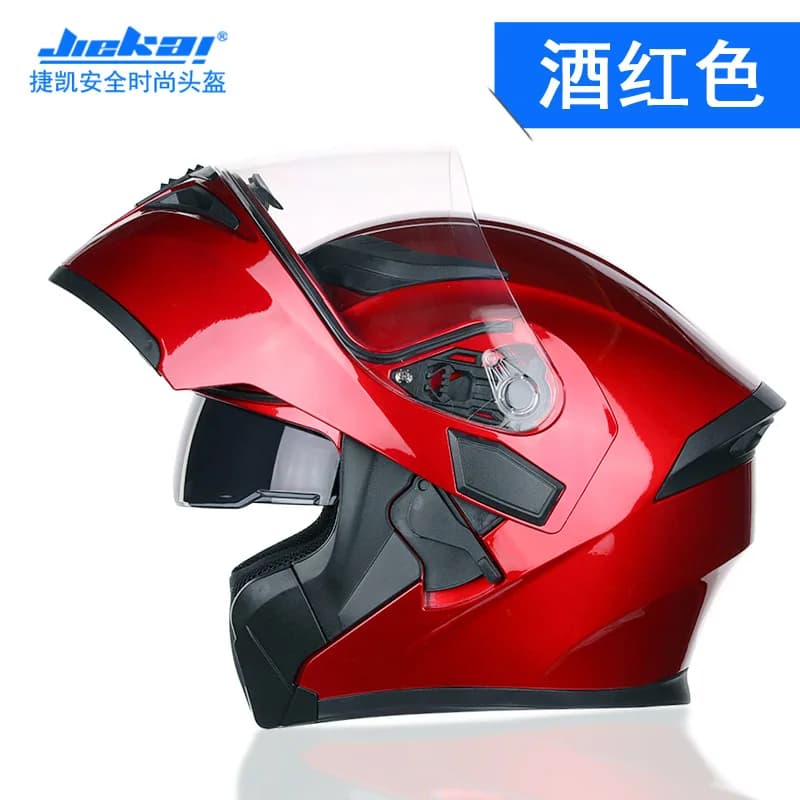 NUOVO Casco Bluetooth Visiera ribaltabile Doppia lente Casco Moto Casco moto cool Casco integrale Caschi moto neri modulari