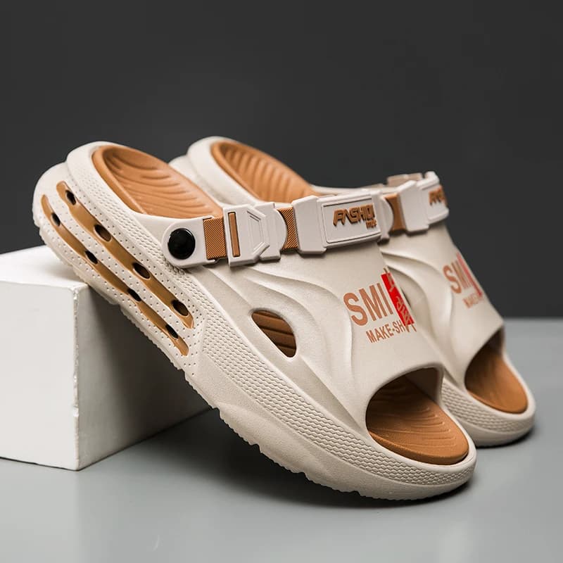 Ciabatte Estive da Uomo, Zoccoli da Spiaggia, Sandali Outdoor in EVA Morbidi e Comodi, Scarpe Casual da Giardino e Acqua, Sandali da Spiaggia Maschili