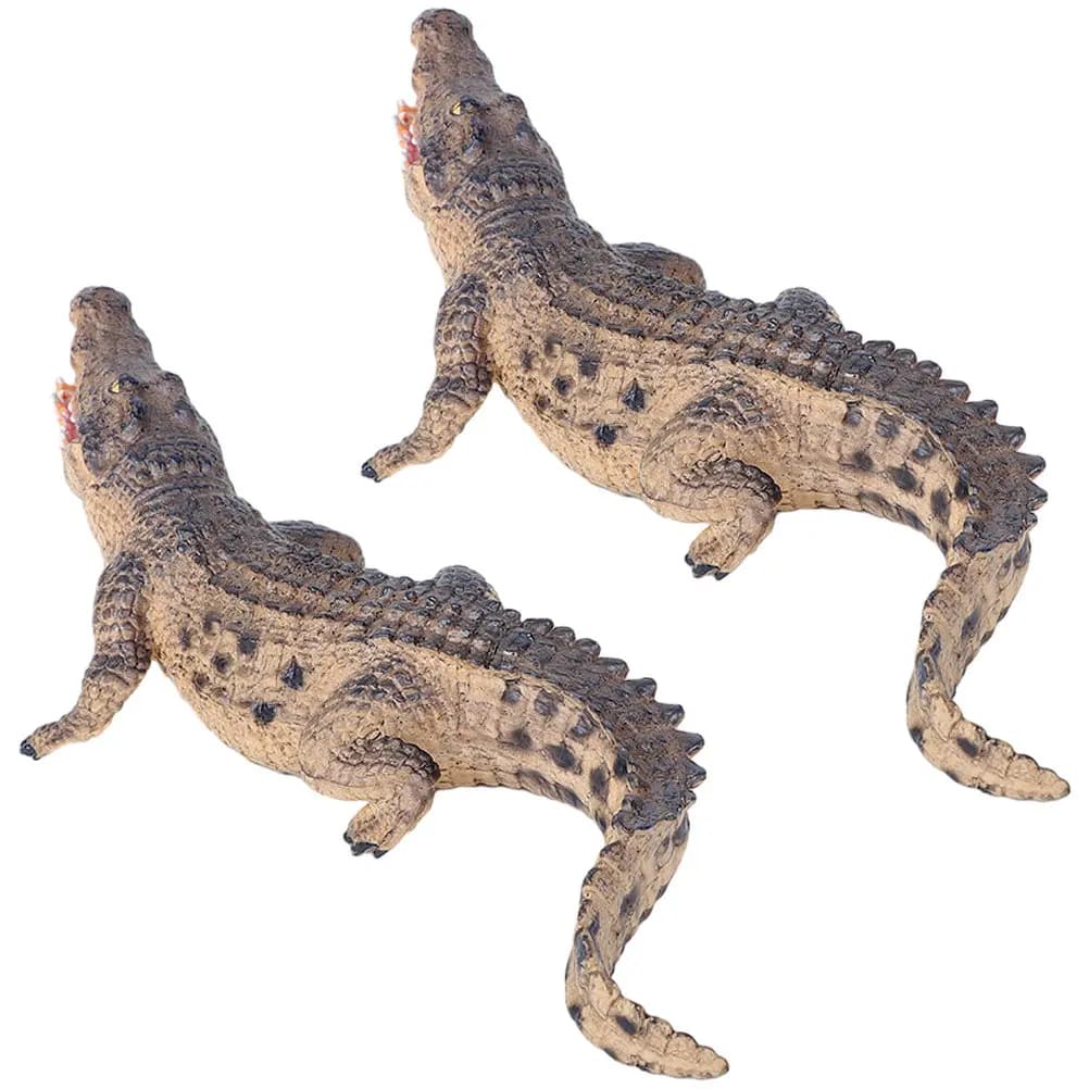 2 Pezzi di Animali Simulati Realistici in Plastica, Decorazione Educativa e Cognitiva, Ornamento da Scrivania