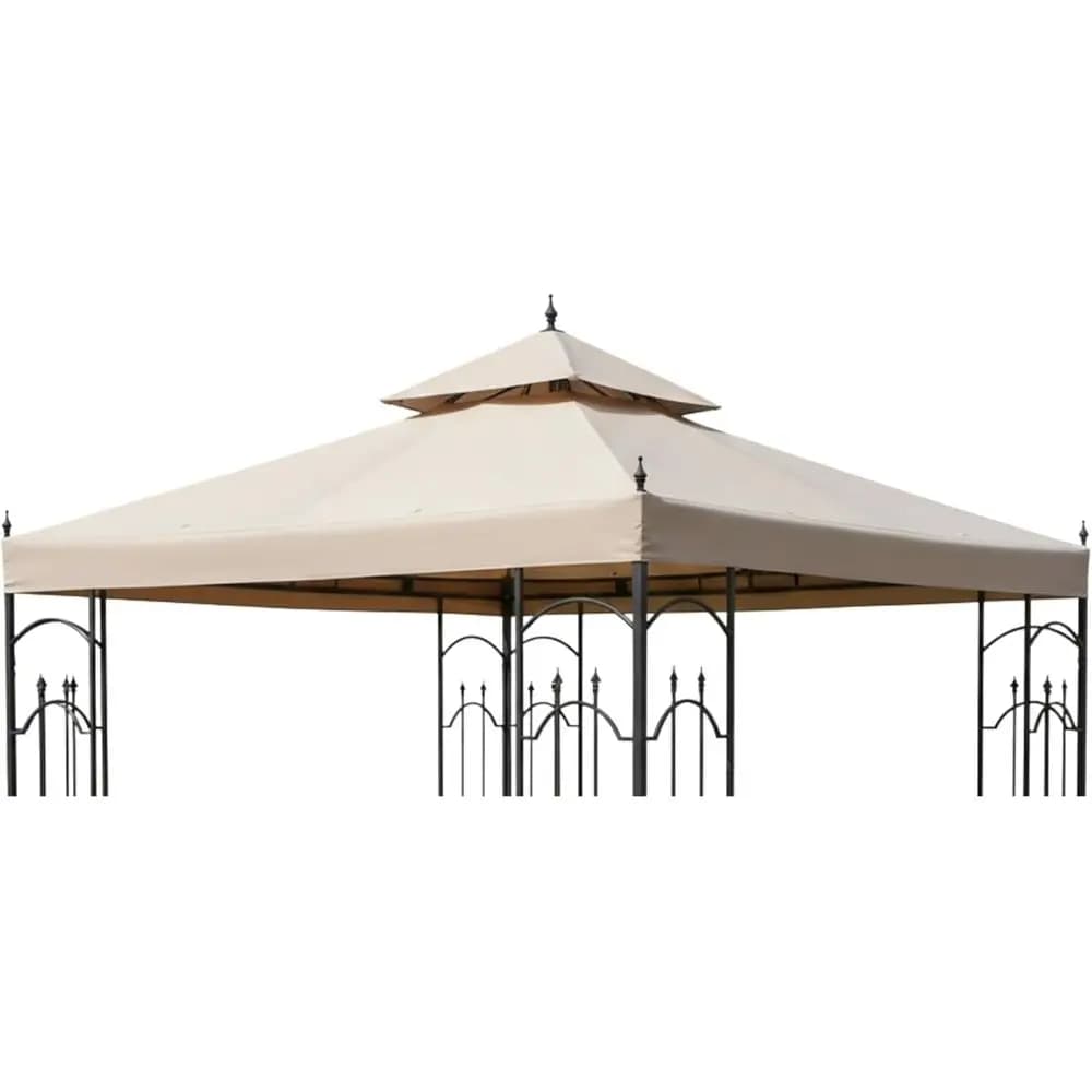 Telo di Ricambio per Gazebo 3x3m - Beige, Compatibile con Arrow ELS 61821, HD-61821, 618221, 618221-C, GGHL00019