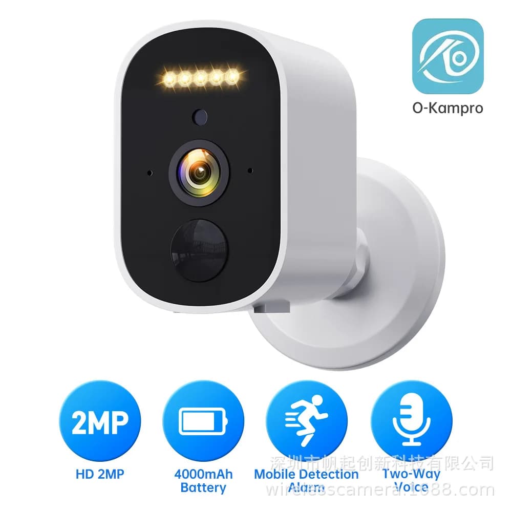 3MP 1296P O-Kam APP Telecamera IP WIFI a colori Basso consumo Batteria senza fili Sicurezza domestica CCTV Baby Monitor