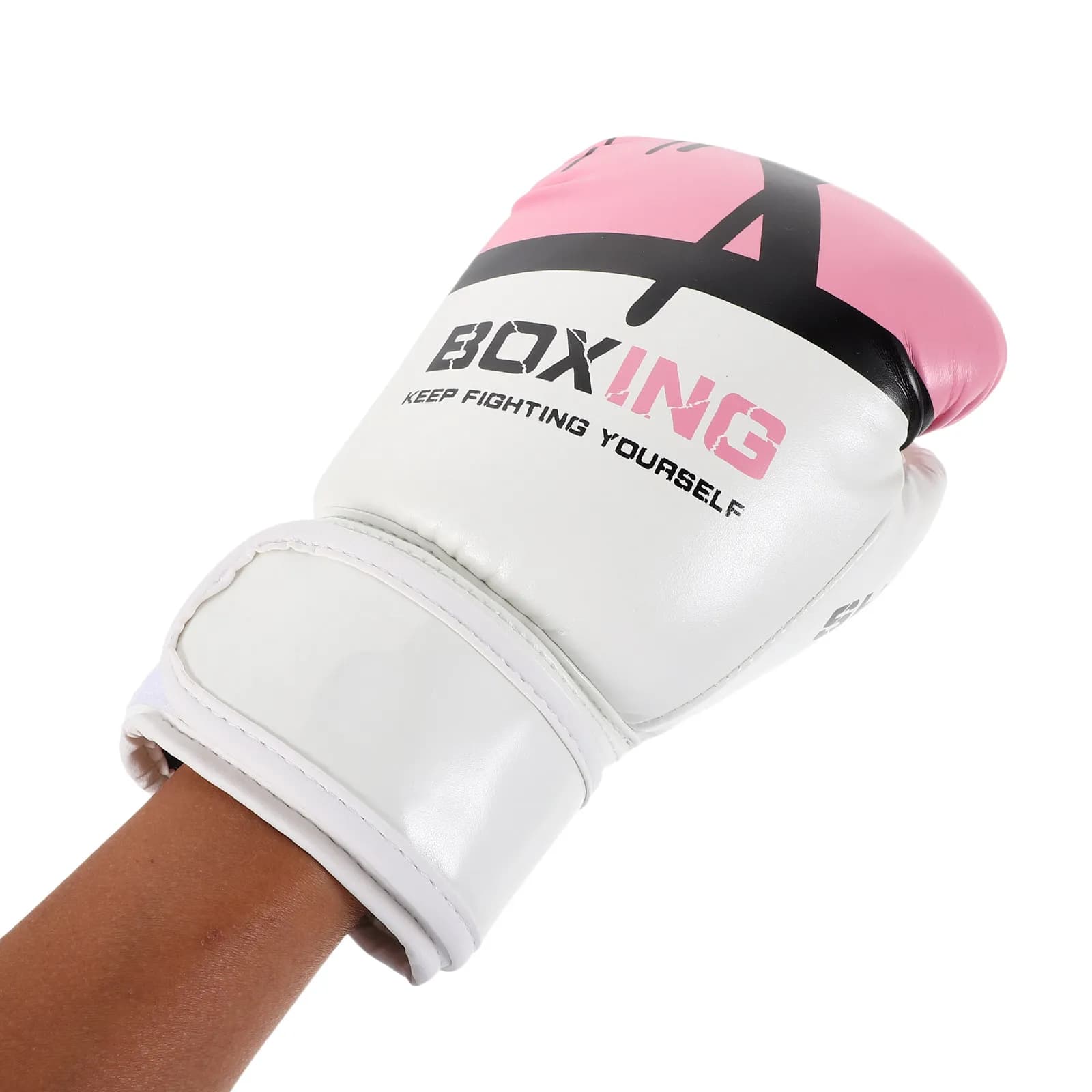 1Pair Boxing Gloves Breathable Padded Wrist Support Training Gear for Sparring Kickboxing Punching Bag Heavy Bag Workout Gloves