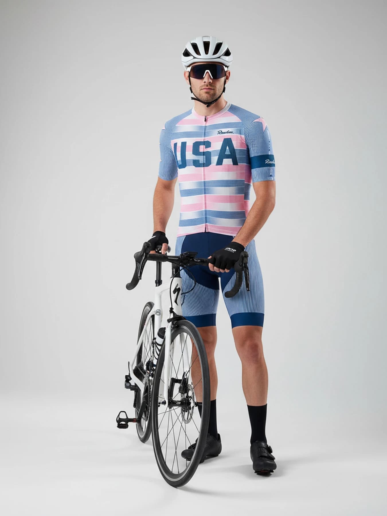 Summer Mens Cycling Clothing Kit Anti-sweat Full Zipper Short Sleeve Jersey 19D Padded Bib Shorts Road Cycle Racing Apparel