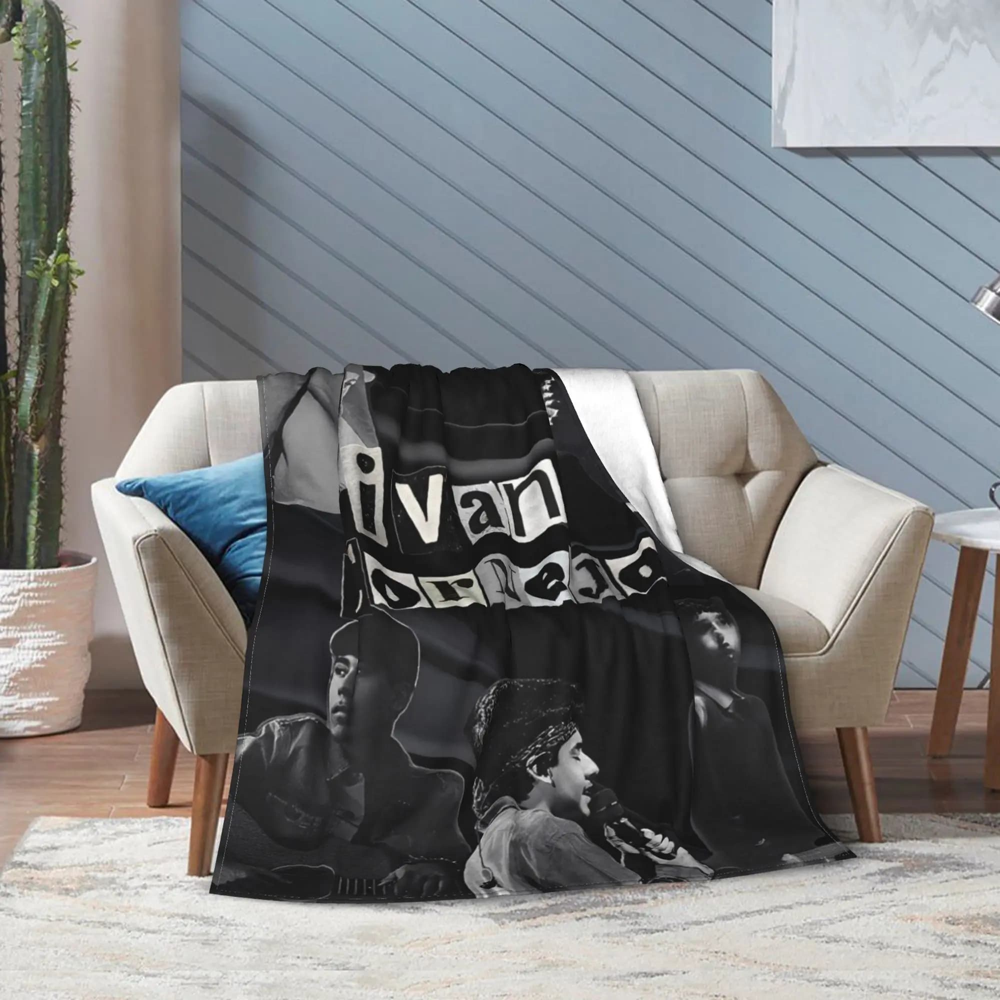 Ivan Cornejo Singer Blanket Multiple Sizes Soft Fuzzy Plush Throw Blankets for Sofa Couch and Bed