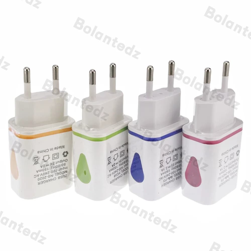 Caricabatterie da muro USB per Samsung Xiaomi Dual Port 2A Output adattatore di alimentazione per spina da viaggio compatibile per il telefono