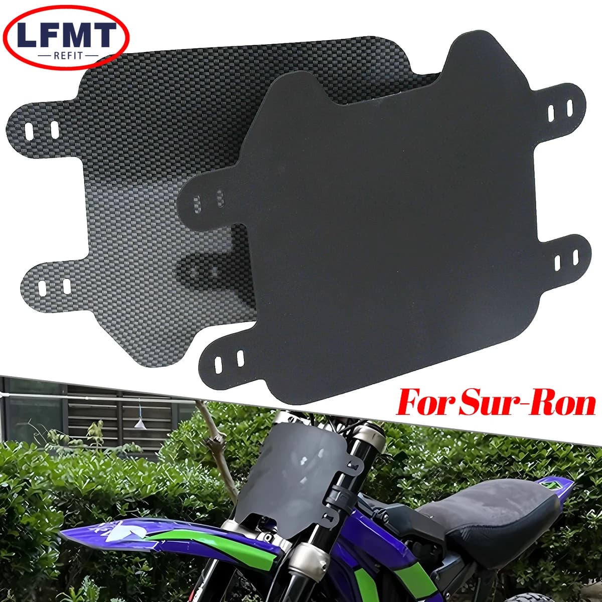 For Sur Ron S X Front License Number Plate Electric Bike Cross Plate Number Sur-ron Light Bee For Segway X160 X260 TALARIA STING