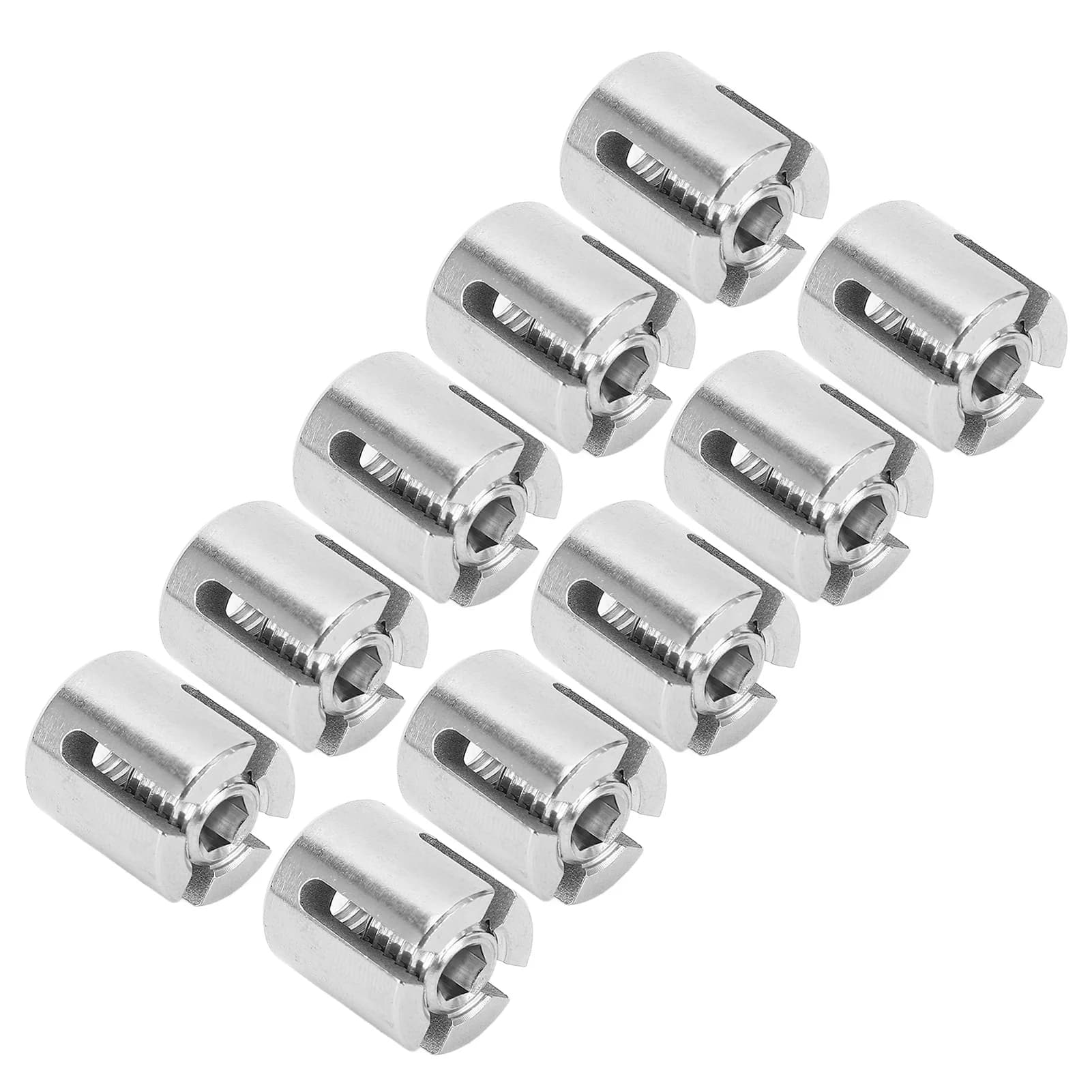 10 PCS M8/M10/M12 Marine Grade Stainless Steel 316 Wire Rope Trellis Systems Wall Cross Clip Cable Clamp
