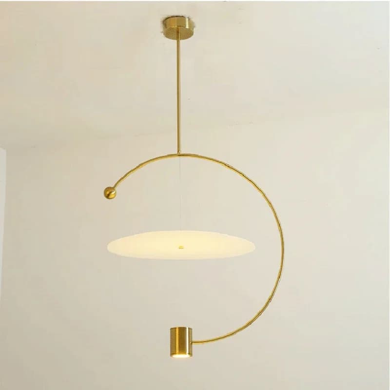 Nordic Led Paint Pendant Light Iron Gold Home Decor Restaurant Bedroom Living dining room Acrylic Hanging Lamp Lighting Fixture