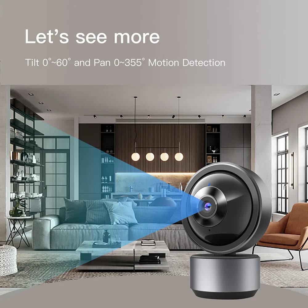 Telecamera IP Dome PTZ Wireless 3MP 1296P con App Tuya, Rilevamento Umanoide AI, Sicurezza Domestica, CCTV, Interfono, Baby Monitor