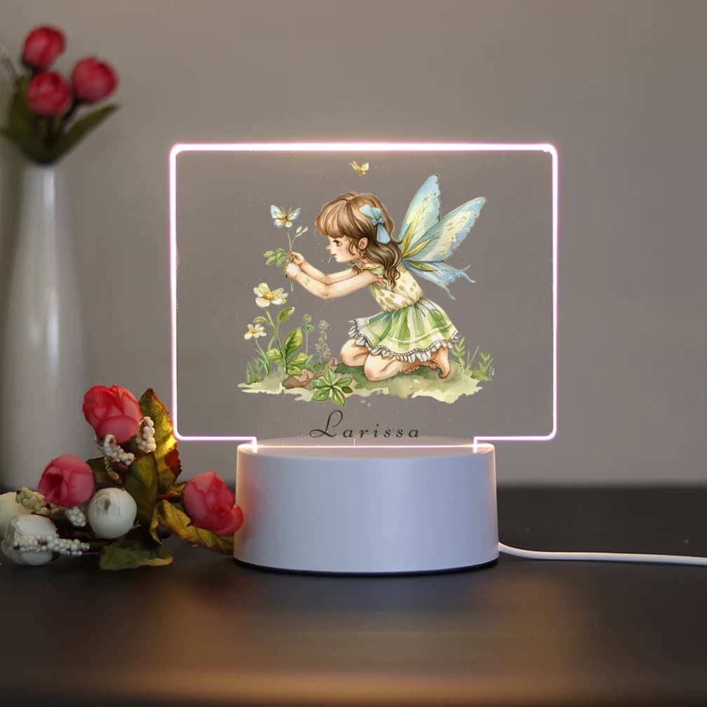 1. Luce notturna decorativa personalizzata a forma di elfo con dimmer touch, luce da camera da letto, regalo per la mia migliore amica e la mia fidanzata