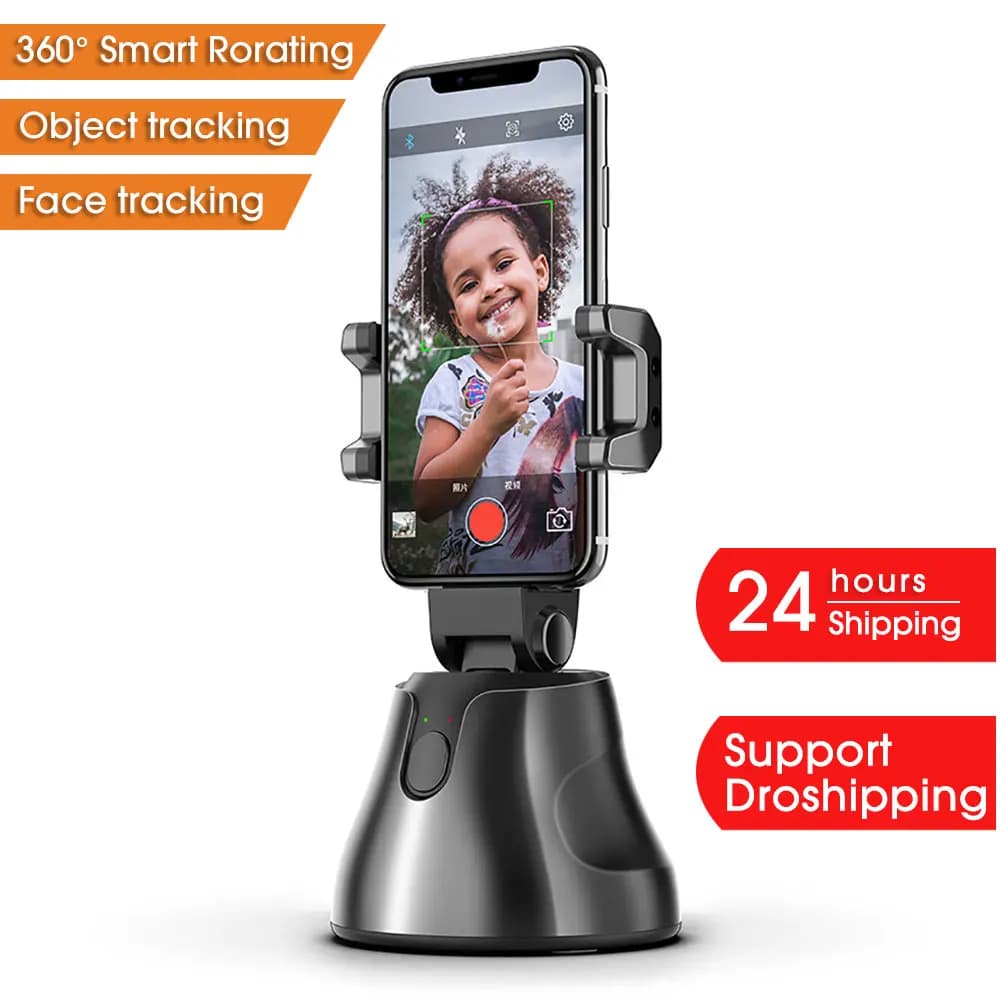 Apai Genie Auto Smart Shooting Selfie Stick 360 Supporto per il tracciamento degli oggetti Supporto per telefono con fotocamera con rotazione all-in-one
