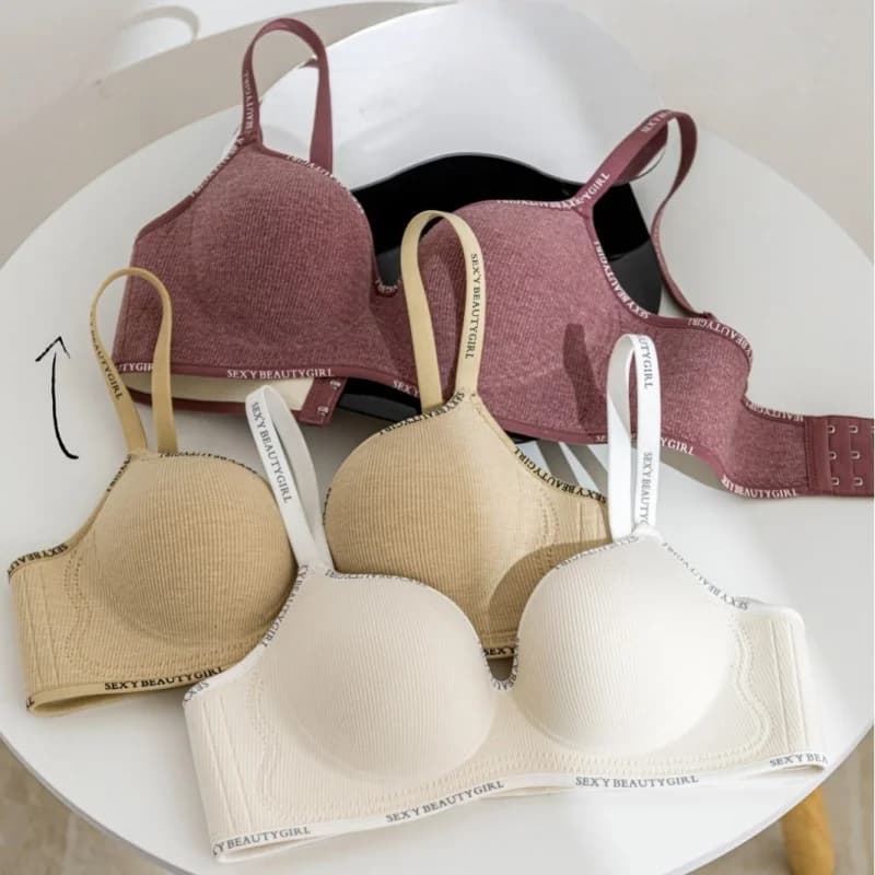 Reggiseni push-up per donna Reggiseno a coppa fissa senza ferretto Lingerie sexy Coppa a 3/4 Reggiseno senza cuciture Top Intimo imbottito morbido da donna S-XL