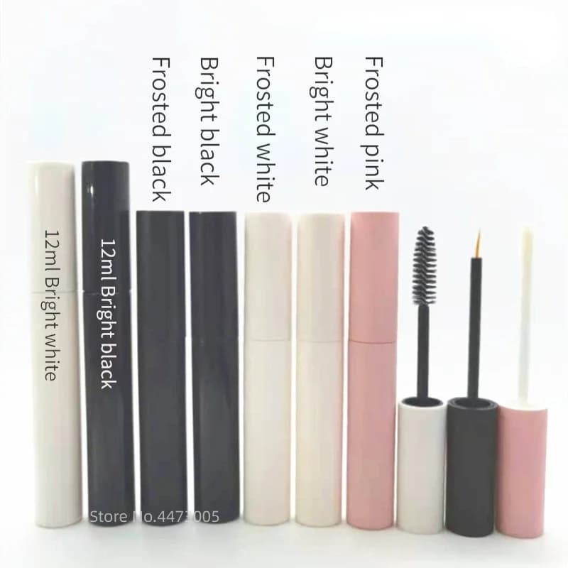 10ml black white vacuum mascara pipe with bottle for cosmetics bottle for Mascara reusable for eyelashes