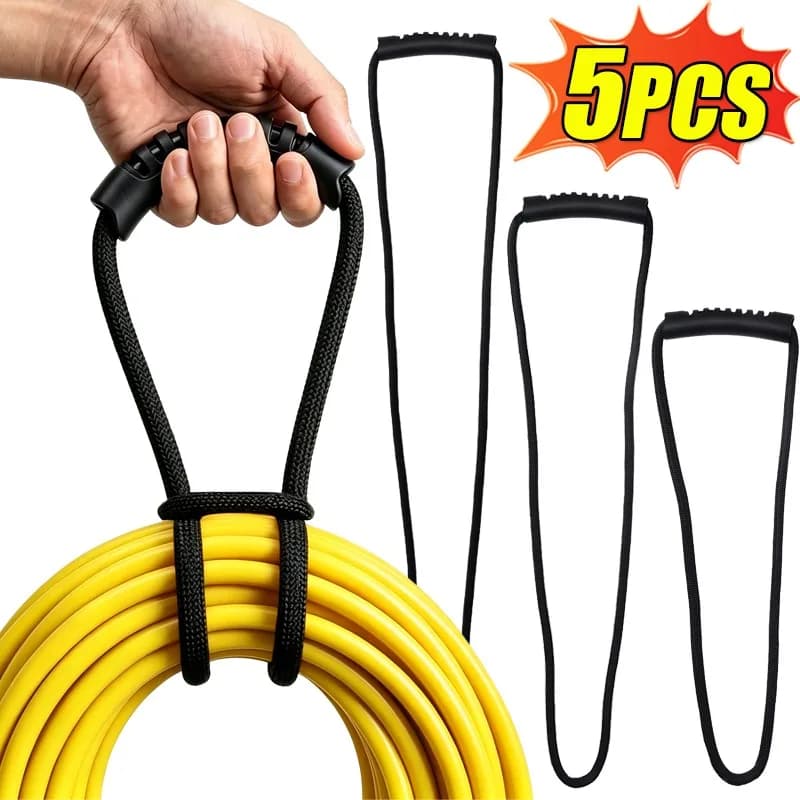Cinghie per l'organizzazione di cavi e tubi, elastici portatili per tubi dell'acqua, fascette per la gestione dei cavi, organizer per la casa 40/60/80cm