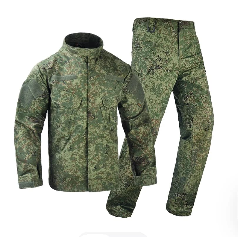 Russian green camouflage jacket men's outdoor training tactical pants set