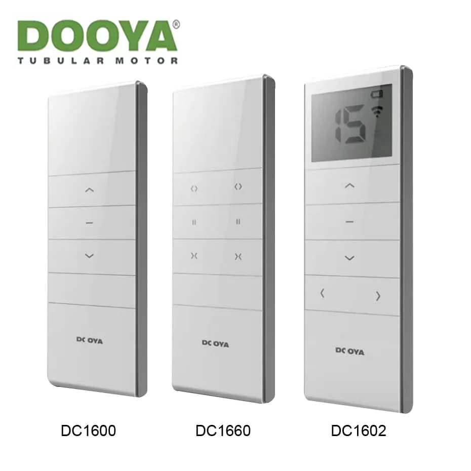 Dooya DC1600/DC1660/DC1602 Telecomando per motore a tende Dooya RF433, per Dooya DT52E, KT/DT82TN, KT320E, DT360E, senza batteria