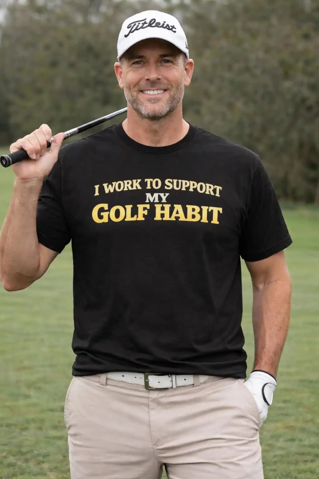 Relaxing Sports, Loose and Comfortable. I Strive To Uphold My Golfing Habit. Golf-themed T-shirt | Funny T-shirt for Golfers