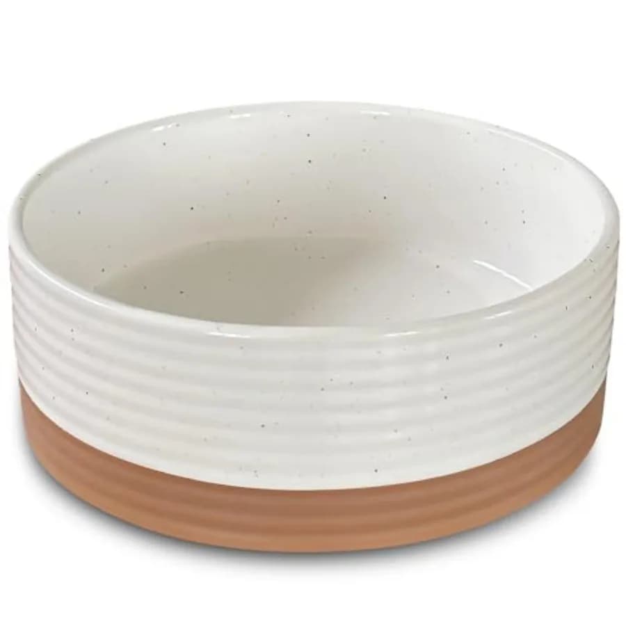 Ciotola in Ceramica per Animali Domestici - Piatto per Cibo/Acqua per Cuccioli, Cani, Gatti, Porcellini d'India, Conigli, Criceti, ecc. Ciotole basiche da 11 once o 2 tazze per