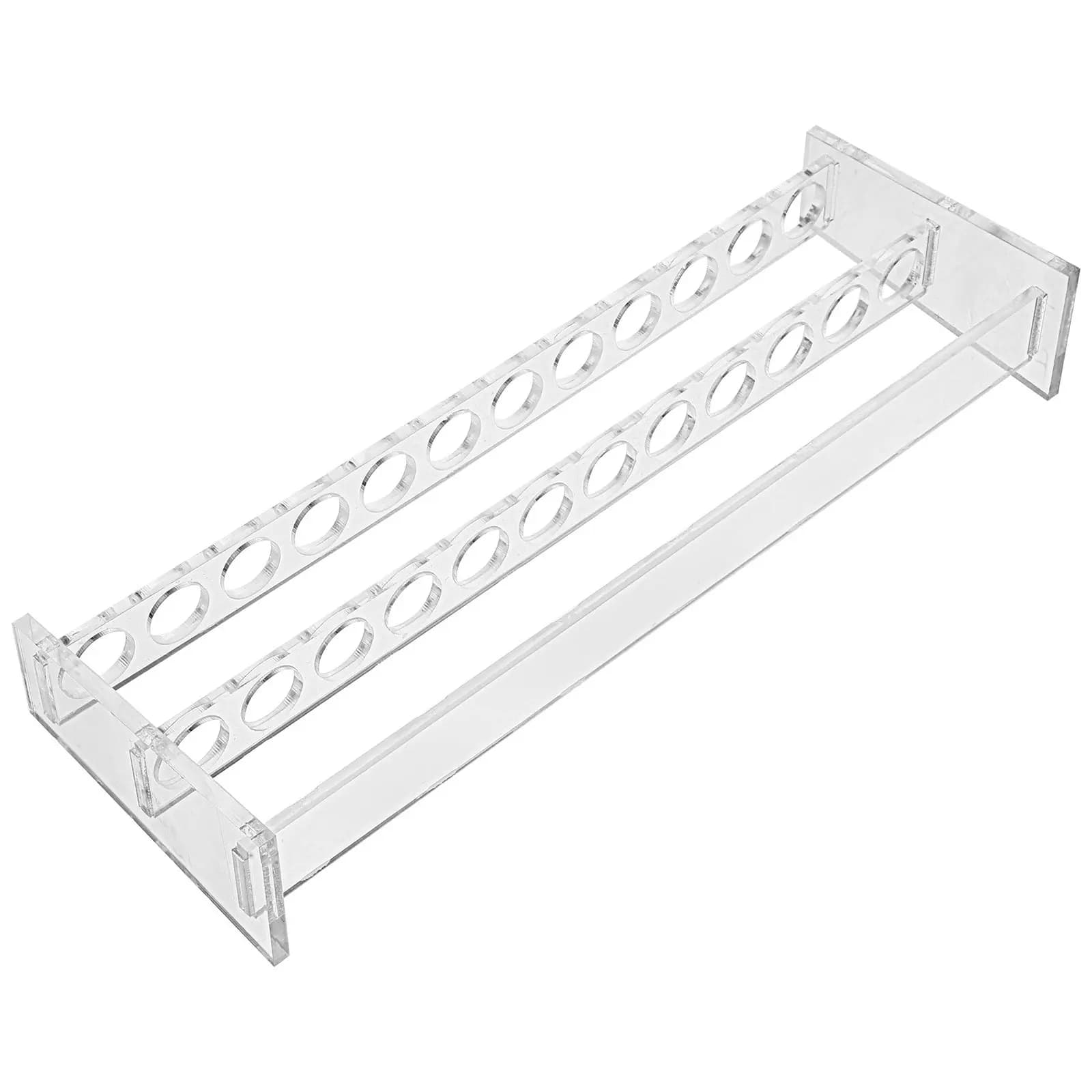 Test Tube Rack Acrylic Transparent Laboratory Holder Sturdy Organizer For Scientific Experiment Centrifuge Sampling