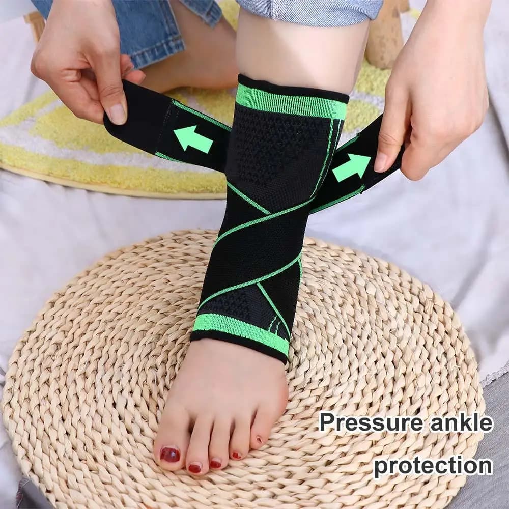 Supporto Elastico per Piede Fascia per Tendine d'Achille Nera Protezione per Piede e Caviglia