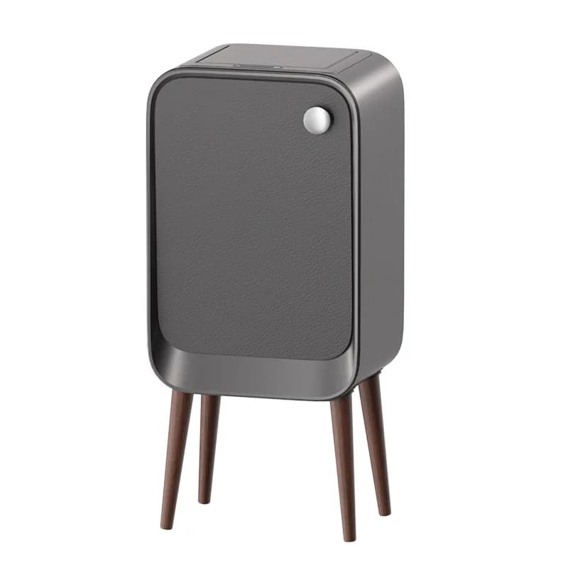 Smart Sensor Trash Can Household High Feet with Lid Garbage Bin Kitchen Bathroom Paper Basket Large Capacity Light Luxury