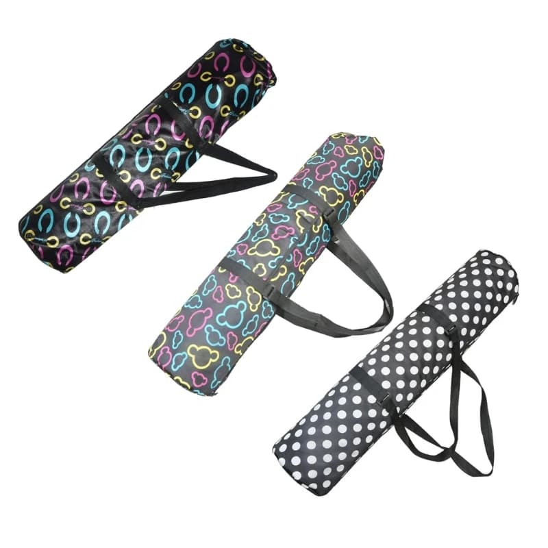 Yoga mat bag, yoga mat transport bag for exercises with smooth hinges wide shoulder strap, large