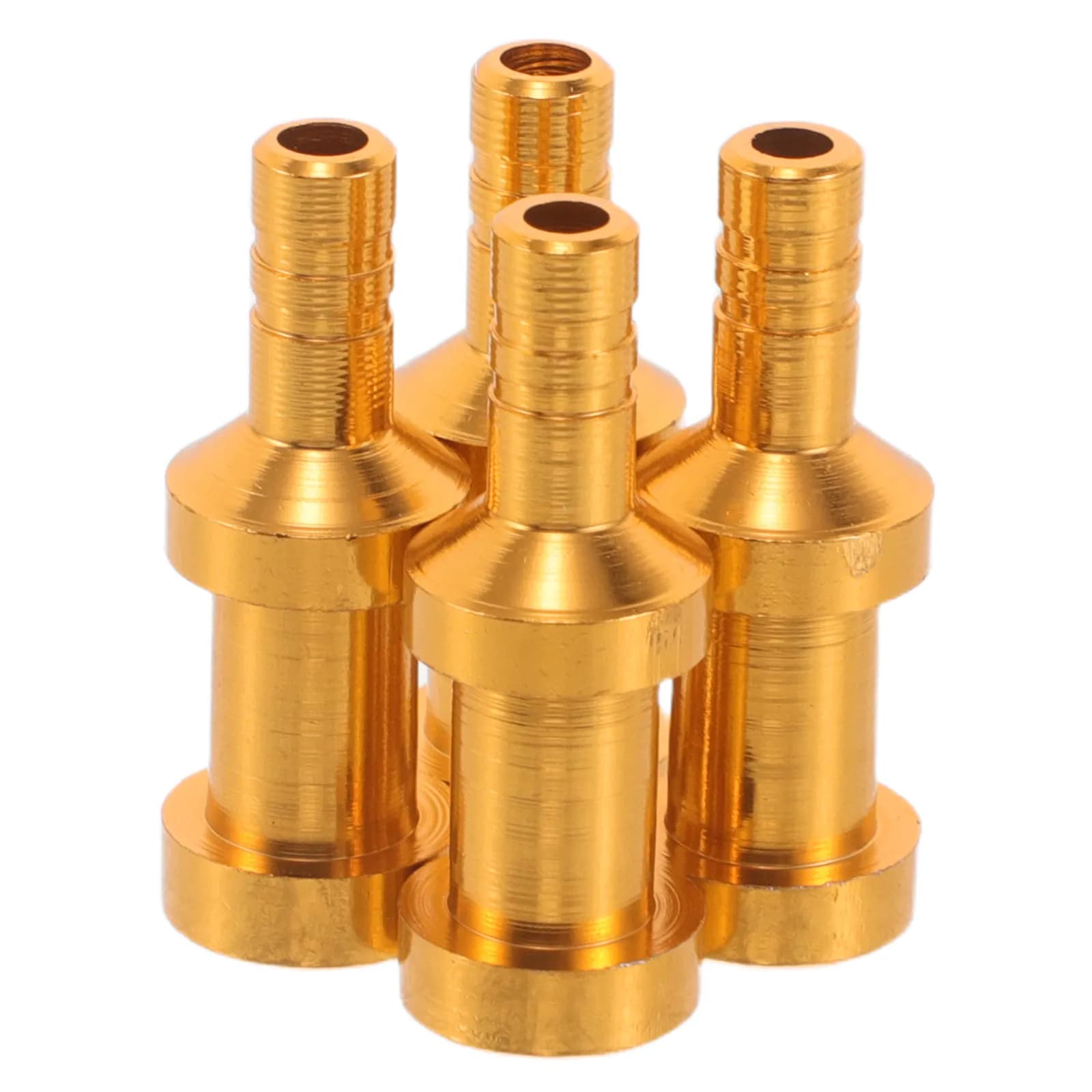 Bike Pump Adapter Nozzles 4 Pack Aluminum Alloy Valve Connectors for Scooter SUP Kayak Quick Inflation