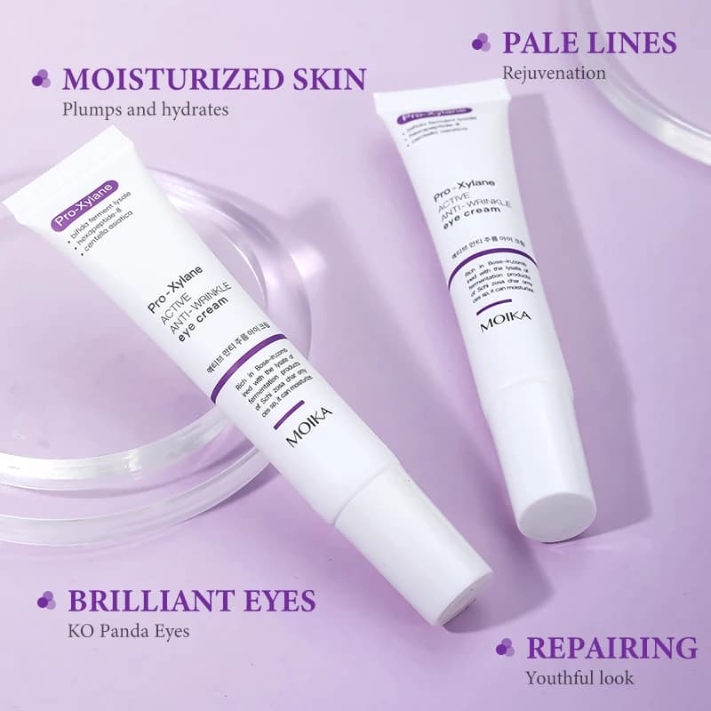 MOIKA Pro Xylane Active Cream Contour Eyes Anti-wrinkled Retinol Rassodante, Watch the Subtle Lines, Reduce the Inflator, Illumina la Pelle di Contorno Occhi