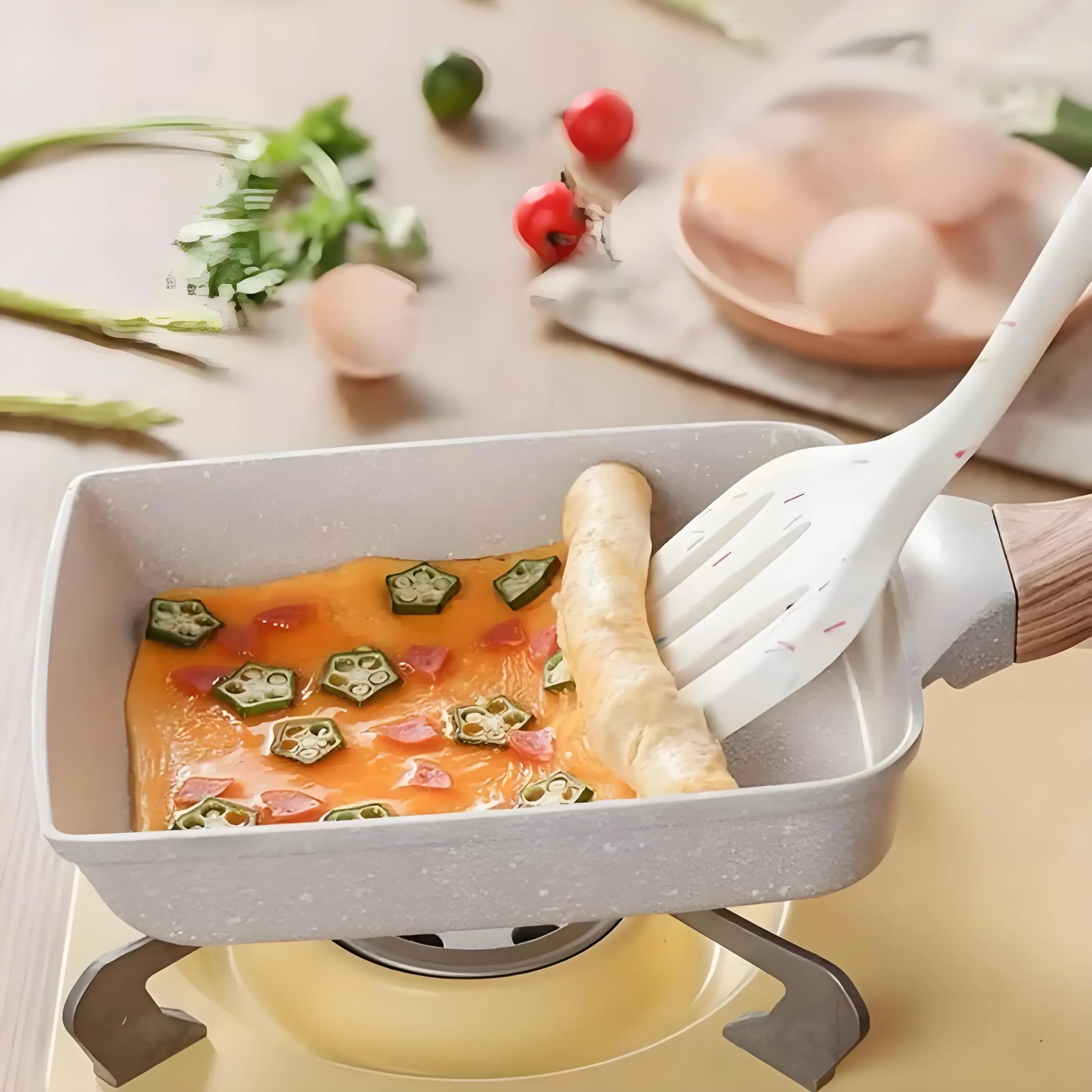 Padella Tamagoyaki giapponese – Mini padella antiaderente per colazione di uova e omelette Durevole e facile da pulire