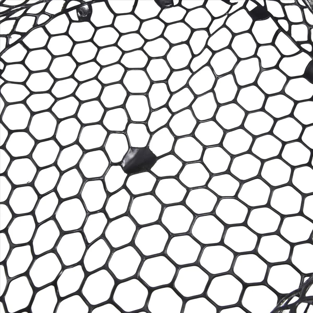 POPULAR-Replacement Fishing Net Wear- Rubber Mesh Fish Catch Multifunctional Dip Net Black 40cm