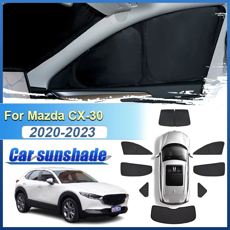 Per Mazda CX-30 CX30 2020 2021 2022 2023 Auto Parasole Finestre Laterali Visiera Privacy Shield Copertura Parabrezza Parti di Accessori Auto
