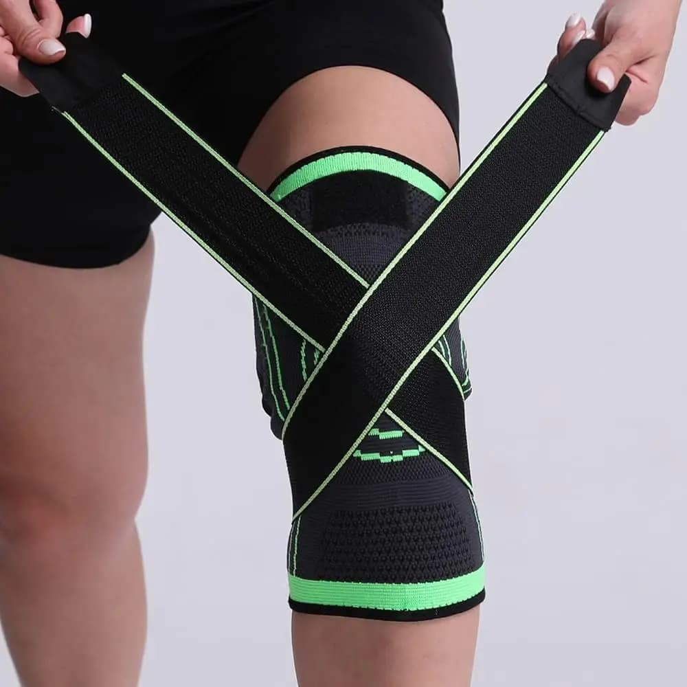 Ginocchiera Sportiva per Adulti, Supporto Elastico Pressurizzato, Attrezzatura Fitness, Protezione per Basket e Pallavolo