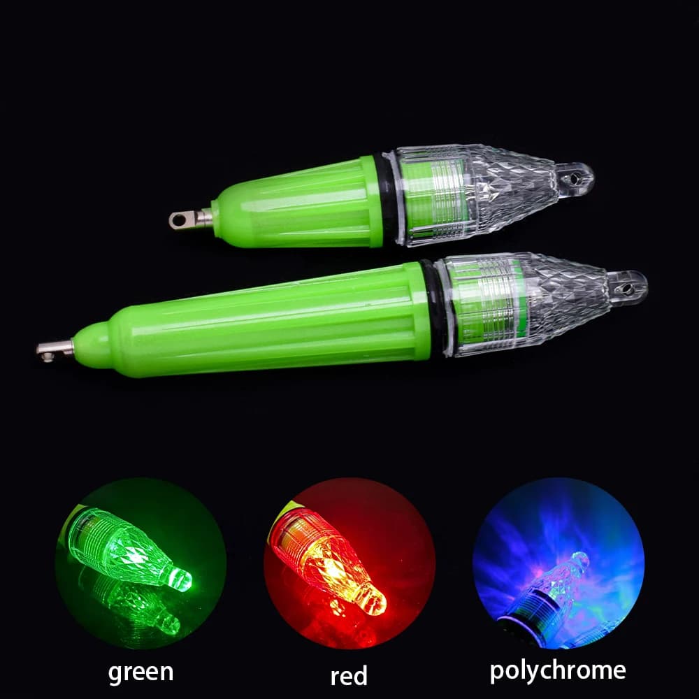 1 LED (without battery) deep water fishing bait underwater fishing light collection night fishing light for fluorescent brown fish