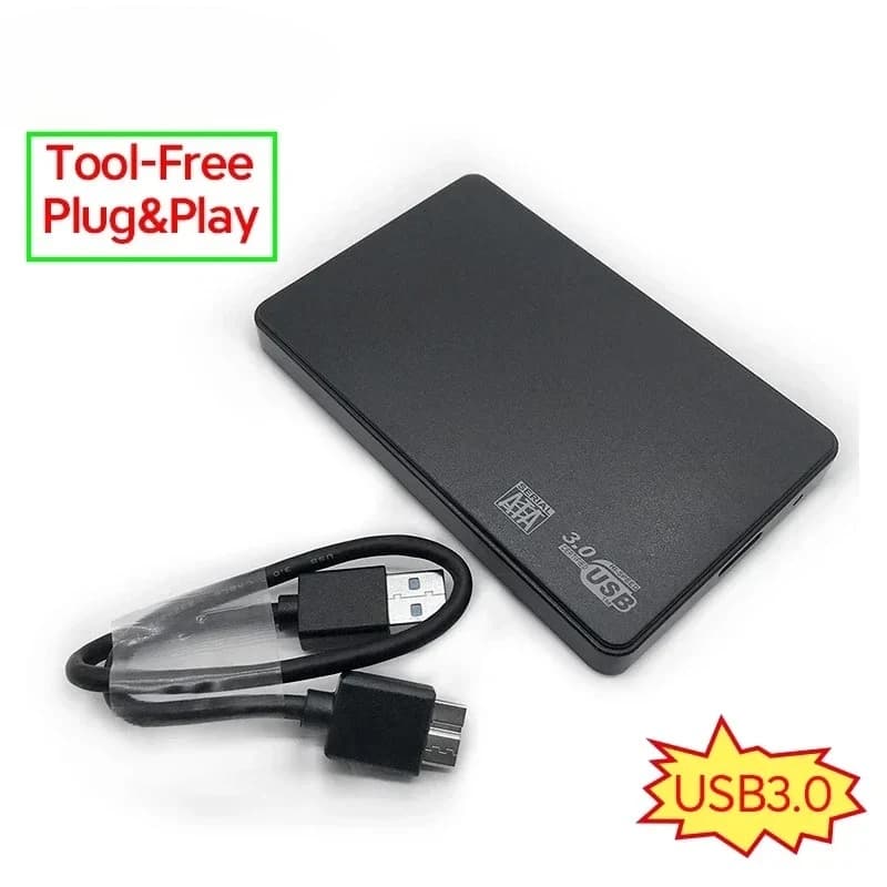 ABS T22 2.5 Inch SATA to USB3.0 External Hard Drive Enclosure Mobile HDD Box For SSD External Storage With USB3.0/2.0 Cable