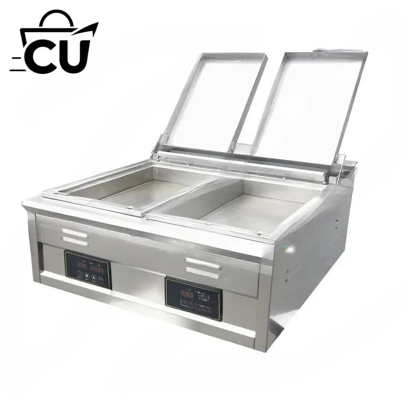 Pot sticker,commercial desktop electric automatic frying pan, frying dumpling machine