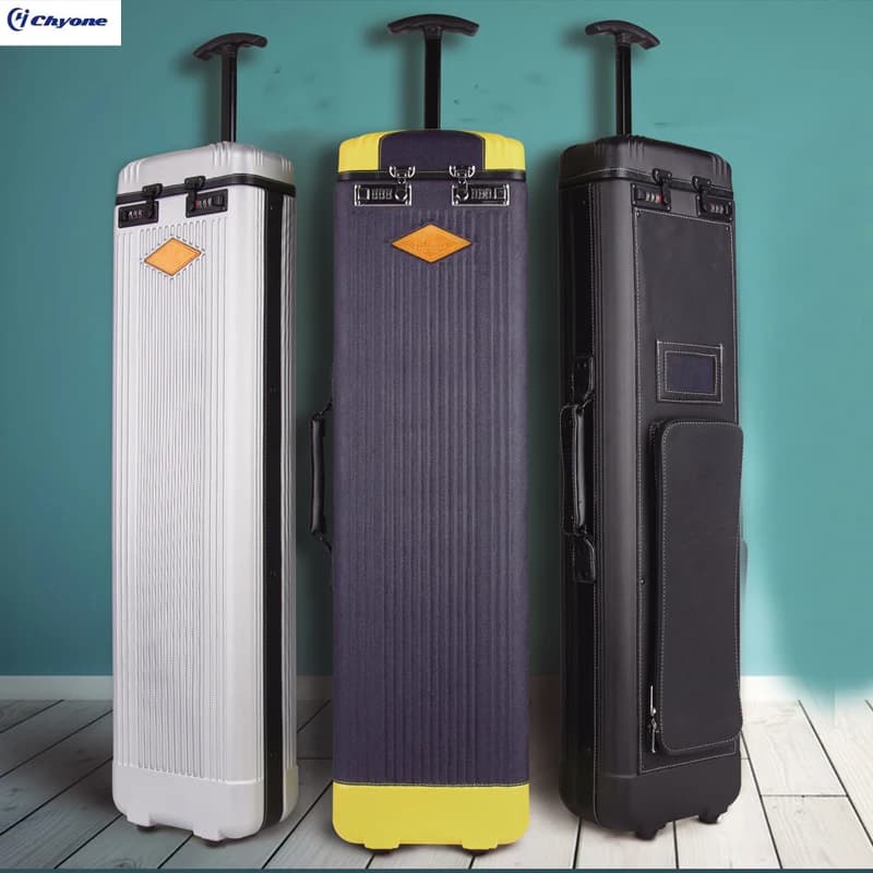 Custodia rigida di lusso ABS 4B8S per stecche da biliardo, borsa trolley per il trasporto di stecche da biliardo